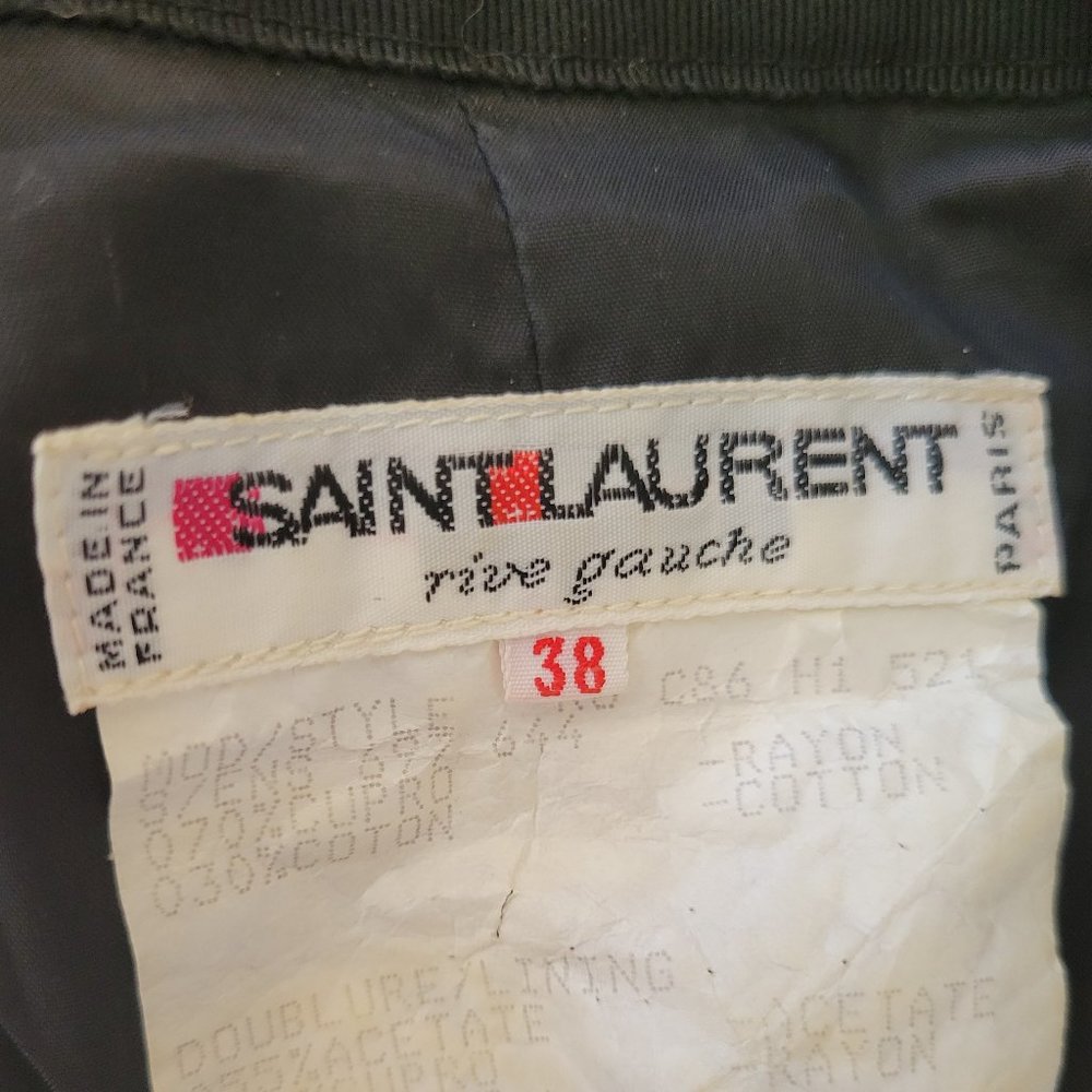 YVES SAINT LAURENT Rive Gauche Vintage Lace Overlay Skirt and Jacket - Picture 6 of 17